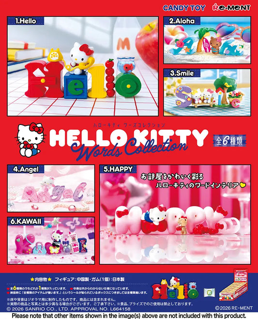 PRE ORDER – HELLO KITTY WORDS COLLECTION (BOX OF 6)