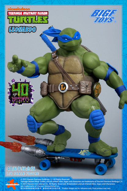 PRE ORDER – 1/6 TMNT LEONARDO 40TH ANNIVERSARY EDITION ACTION FIGURE