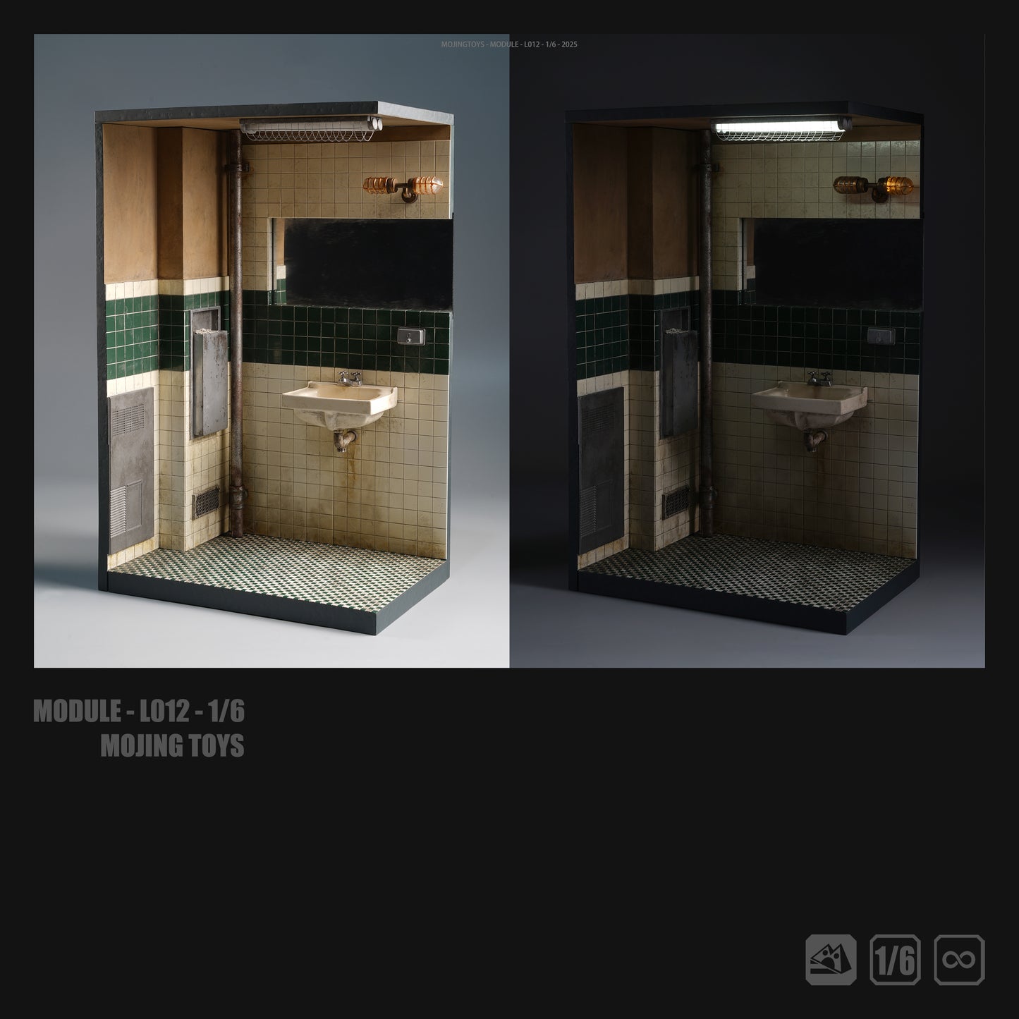 PRE ORDER – MOJINGTOYS 1/6 JOKER BATHROOM DIORAMA BASE L012A