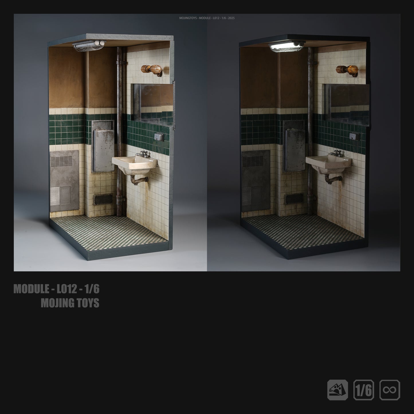 PRE ORDER – MOJINGTOYS 1/6 JOKER BATHROOM DIORAMA BASE L012A