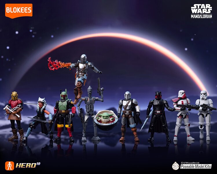 PRE ORDER – STAR WARS THE MANDALORION GV01 BLIND BOX MODEL KIT SET (9PCS / SET)