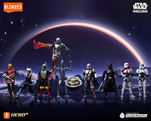 PRE ORDER – STAR WARS THE MANDALORION GV01 BLIND BOX MODEL KIT SET (9PCS / SET)