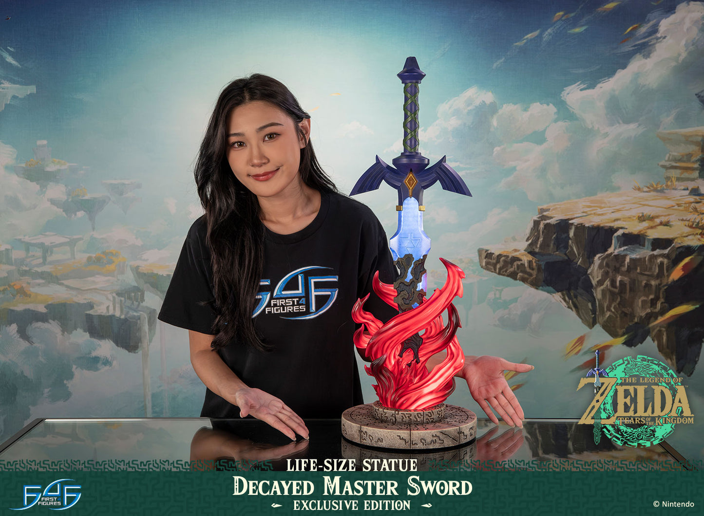 PRE ORDER – THE LEGEND OF ZELDA™: TEARS OF THE KINGDOM DECAYED MASTER SWORD LIFE-SIZE STATUE (EXCLUSIVE EDITION)