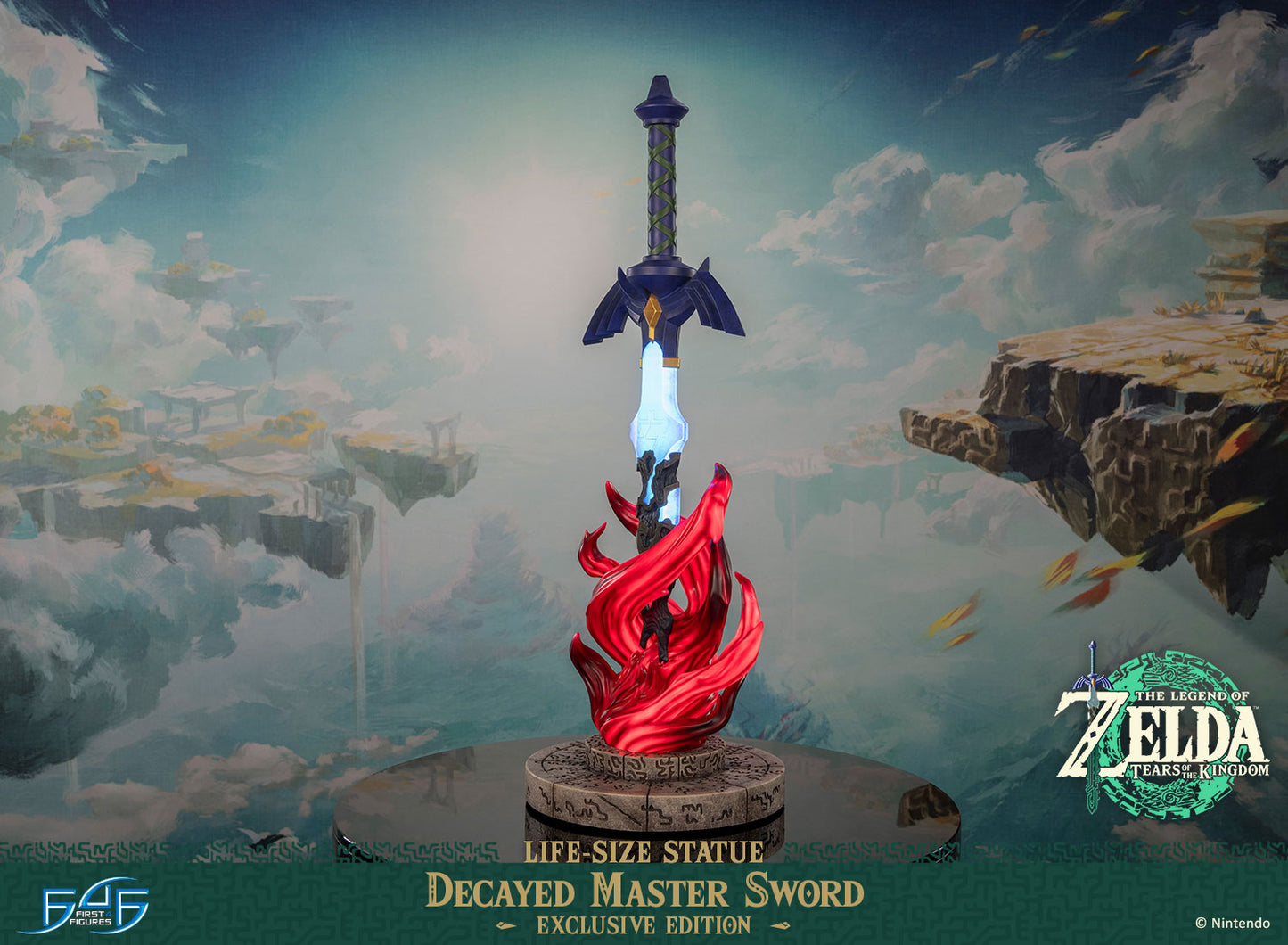PRE ORDER – THE LEGEND OF ZELDA™: TEARS OF THE KINGDOM DECAYED MASTER SWORD LIFE-SIZE STATUE (EXCLUSIVE EDITION)