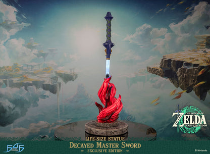 PRE ORDER – THE LEGEND OF ZELDA™: TEARS OF THE KINGDOM DECAYED MASTER SWORD LIFE-SIZE STATUE (EXCLUSIVE EDITION)