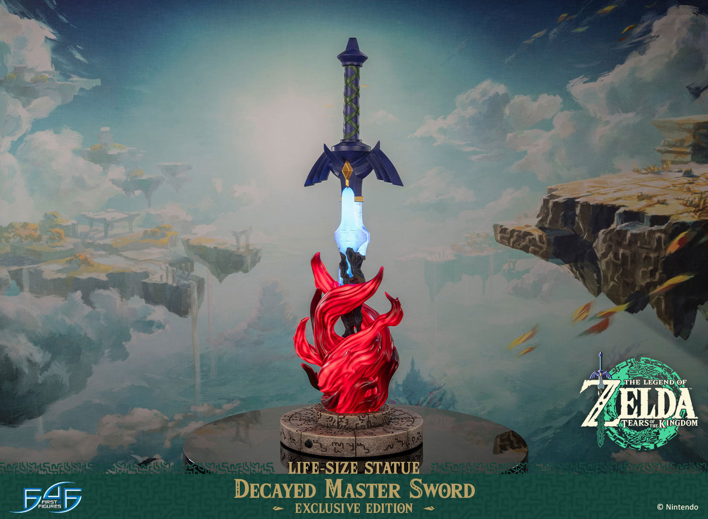 PRE ORDER – THE LEGEND OF ZELDA™: TEARS OF THE KINGDOM DECAYED MASTER SWORD LIFE-SIZE STATUE (EXCLUSIVE EDITION)