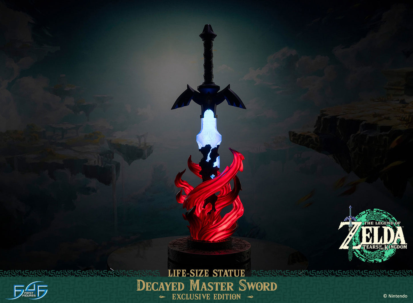 PRE ORDER – THE LEGEND OF ZELDA™: TEARS OF THE KINGDOM DECAYED MASTER SWORD LIFE-SIZE STATUE (EXCLUSIVE EDITION)