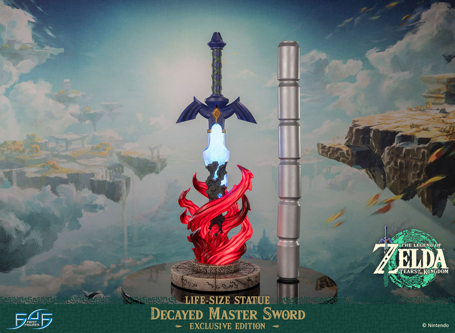 PRE ORDER – THE LEGEND OF ZELDA™: TEARS OF THE KINGDOM DECAYED MASTER SWORD LIFE-SIZE STATUE (EXCLUSIVE EDITION)