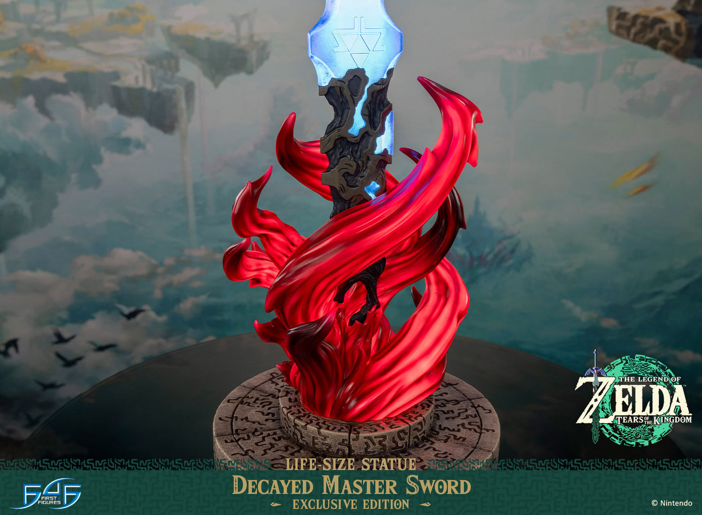 PRE ORDER – THE LEGEND OF ZELDA™: TEARS OF THE KINGDOM DECAYED MASTER SWORD LIFE-SIZE STATUE (EXCLUSIVE EDITION)