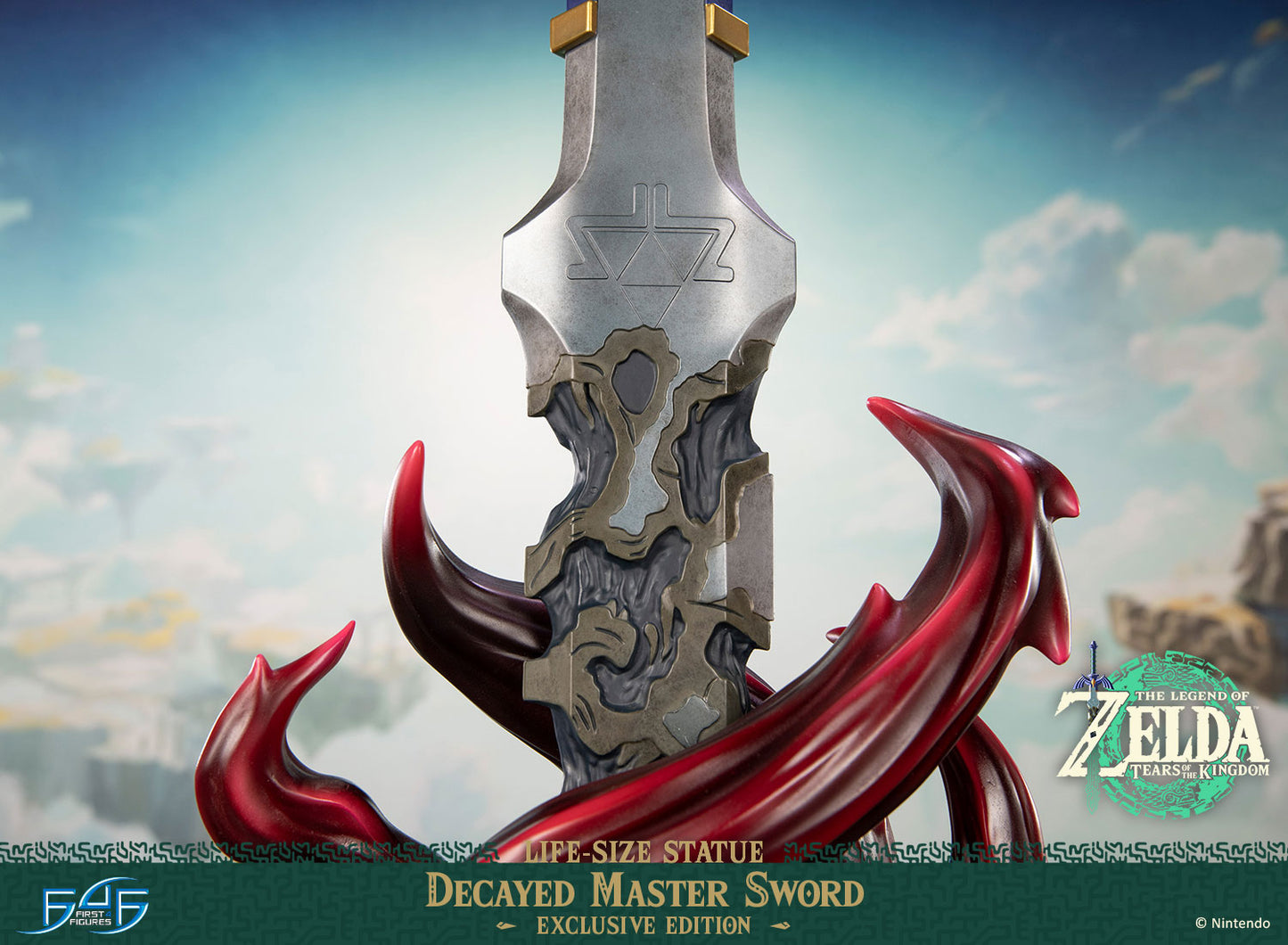 PRE ORDER – THE LEGEND OF ZELDA™: TEARS OF THE KINGDOM DECAYED MASTER SWORD LIFE-SIZE STATUE (EXCLUSIVE EDITION)
