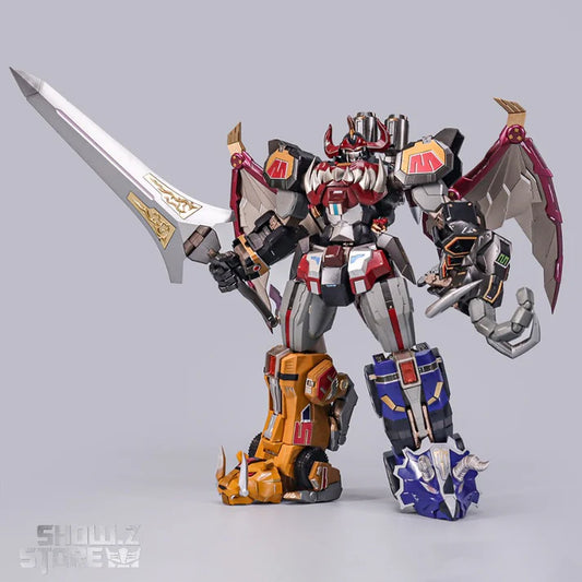 PRE ORDER – EXPLODING MODEL ZL-01 MYTHICAL BEAST COMBINED BLACK VERSION POWER RANGER MEGAZORD