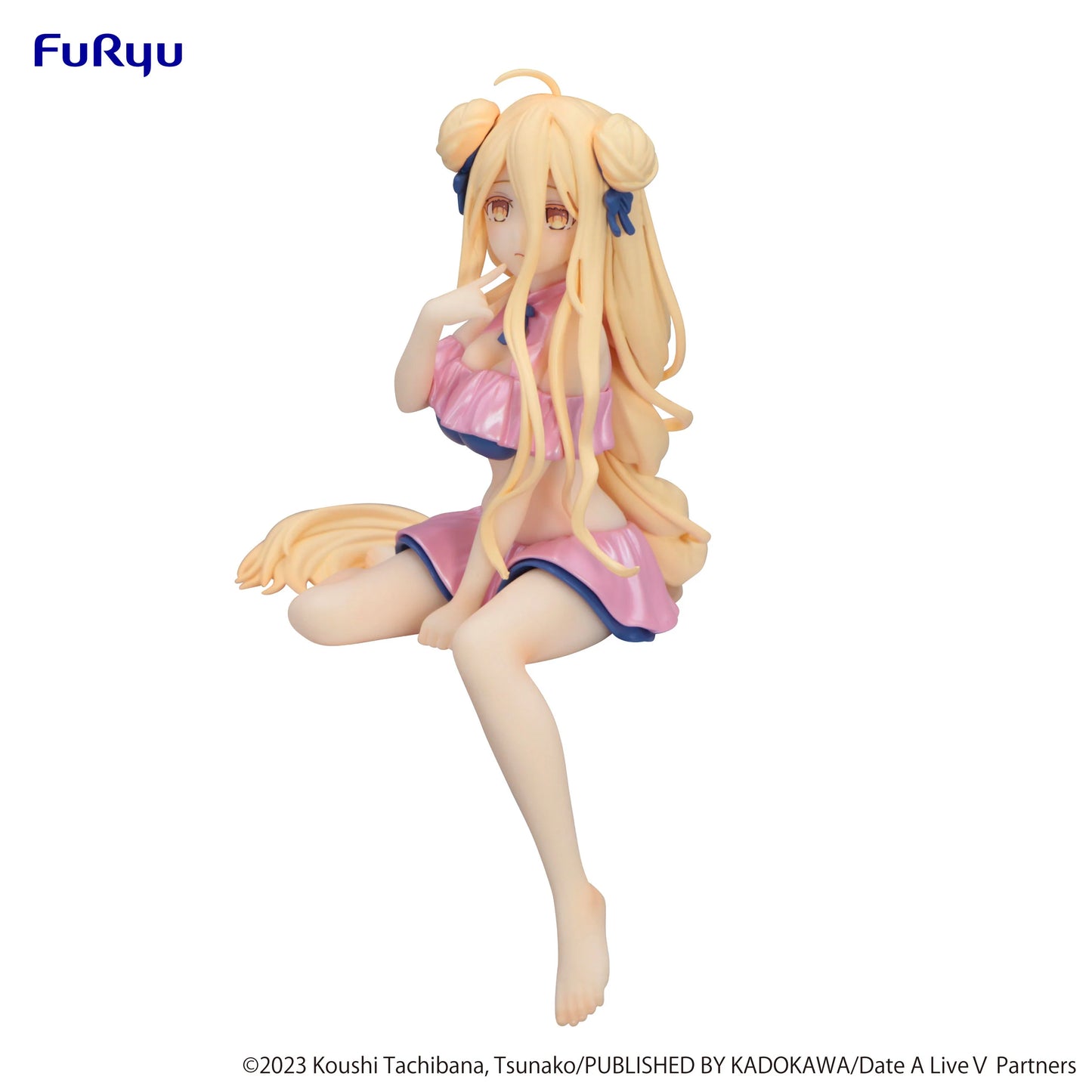 PRE ORDER – DATE A LIVE V NOODLE STOPPER FIGURE - MUKURO HOSHIMIYA SWIMSUIT PASTEL PINK COLOR VER.