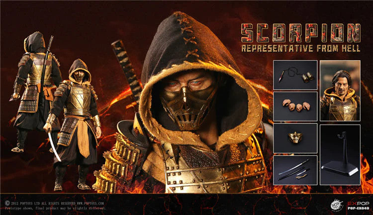 PRE ORDER – EX049 MORTAL KOMBAT 1/6 REPRESENTATIVE FROM HELL WARRIOR SCORPION (RERUN)