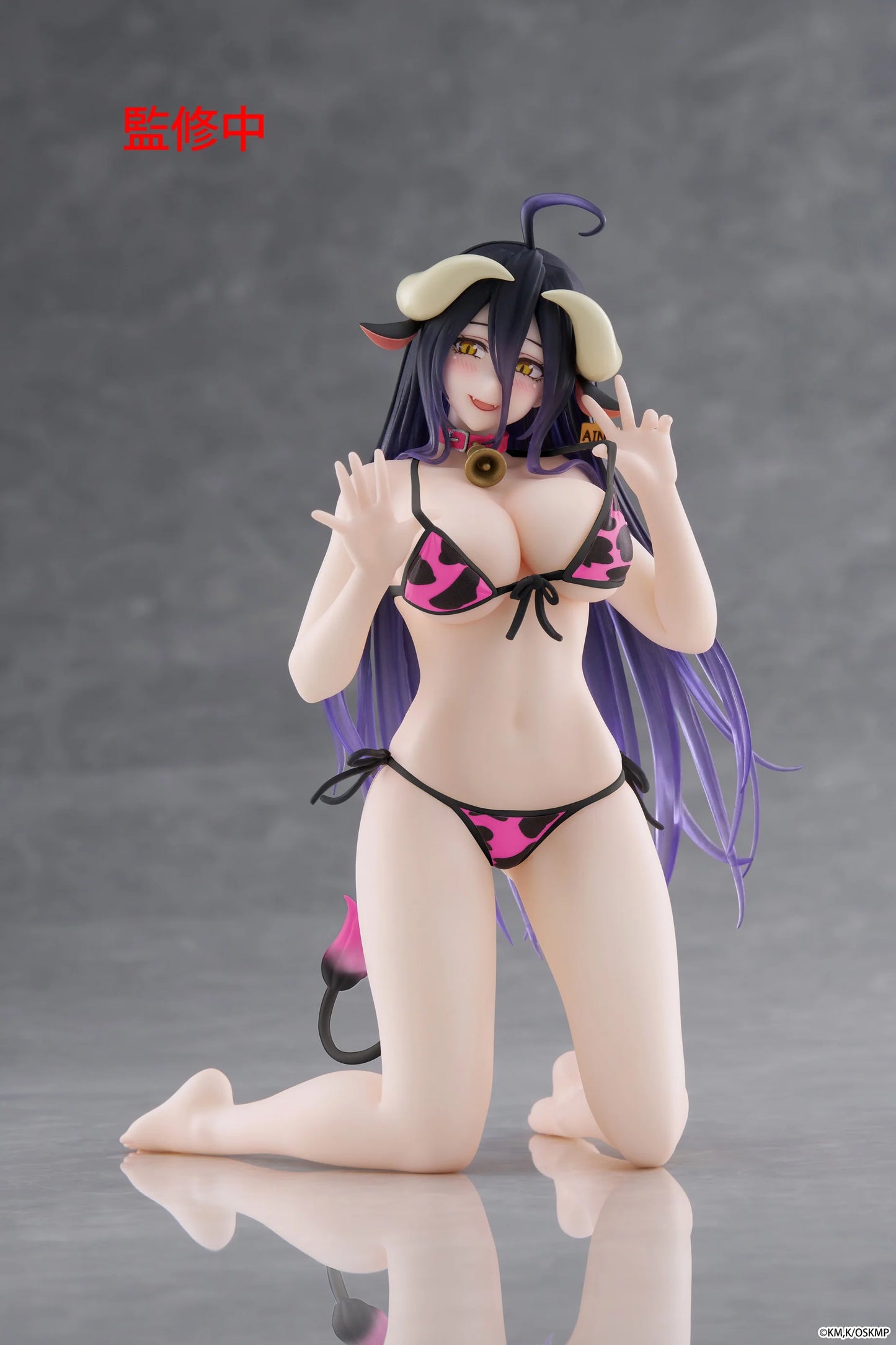 PRE ORDER – OVERLORD DESKTOP CUTE FIGURE - ALBEDO ( COW-PRINT SWIMSUIT VER. ) RENEWAL