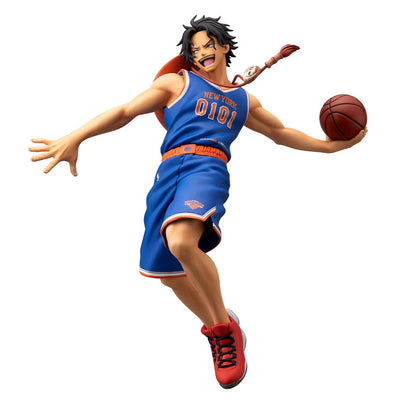 PRE ORDER – ONE PIECE X NBA MASTER STARS PIECE - THE PORTGAS D ACE - NEW YORK KNICKS