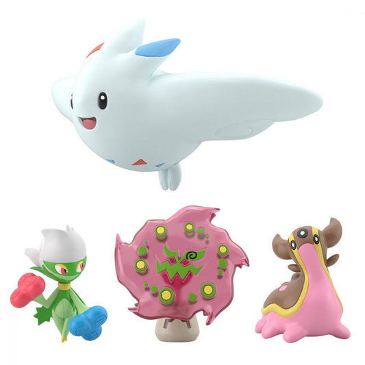 BACK ORDER – POKÉMON SCALE WORLD SINNOH REGION ROSERADE & GASTRODON (WEST SEA) & SPIRITOMB & TOGEKISS W/O GUM