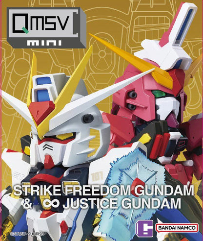 [ON HAND] [Subject to Availability] - QMSV MINI STRIKE FREEDOM GUNDAM & JUSTICE GUNDAM (1 PC - RANDOM)