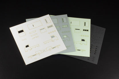 PRE ORDER – 1/80 SCALE PAPER KIT TOWN CORNER ACCESSORY SERIES KEI TRUCK (WHITE/SILVER/PALE GREEN)