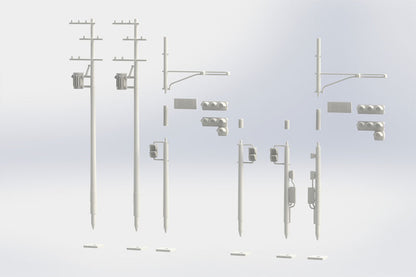 PRE ORDER – 1/80 TRAFFIC SIGNAL SET