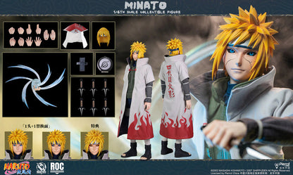 PRE ORDER – ROCKETTOYS ROC-015 1/6 OFFICIALLY LICENSED CHINESE VERSION: NARUTO SHIPPUDEN - MINATO NAMIKAZE [FOURTH HOKAGE VER.]