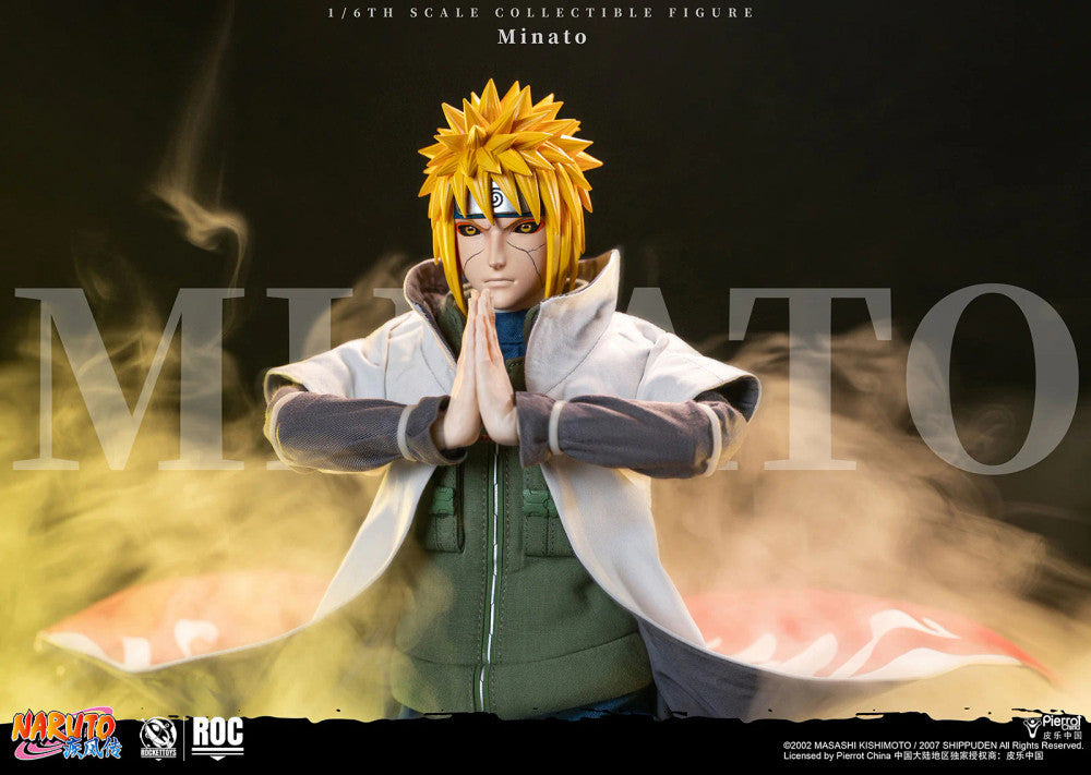 PRE ORDER – ROCKETTOYS ROC-015 1/6 OFFICIALLY LICENSED CHINESE VERSION: NARUTO SHIPPUDEN - MINATO NAMIKAZE [FOURTH HOKAGE VER.]