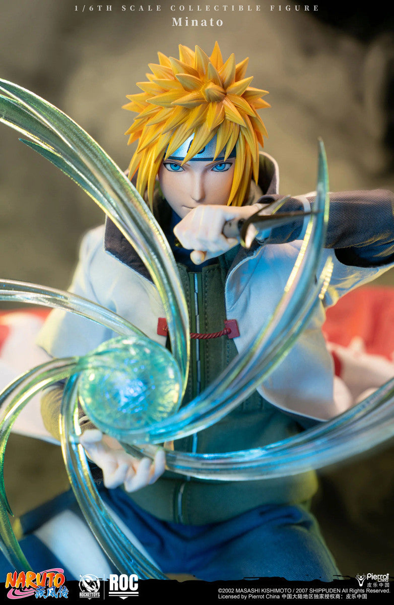 PRE ORDER – ROCKETTOYS ROC-015 1/6 OFFICIALLY LICENSED CHINESE VERSION: NARUTO SHIPPUDEN - MINATO NAMIKAZE [FOURTH HOKAGE VER.]