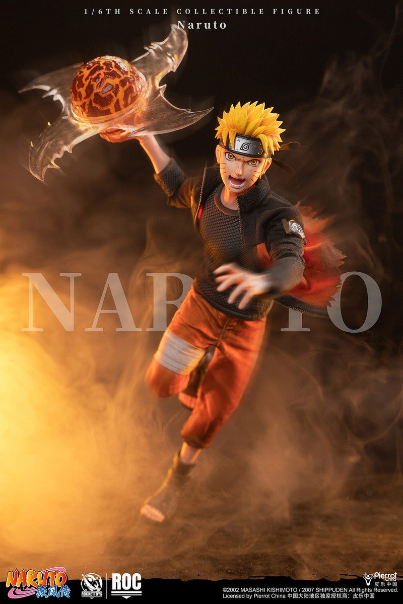 PRE ORDER – ROCKETTOYS ROC-012 1/6 OFFICIALLY LICENSED CHINESE VERSION: NARUTO SHIPPUDEN - UZUMAKI NARUTO BATTLE DAMAGED VER.