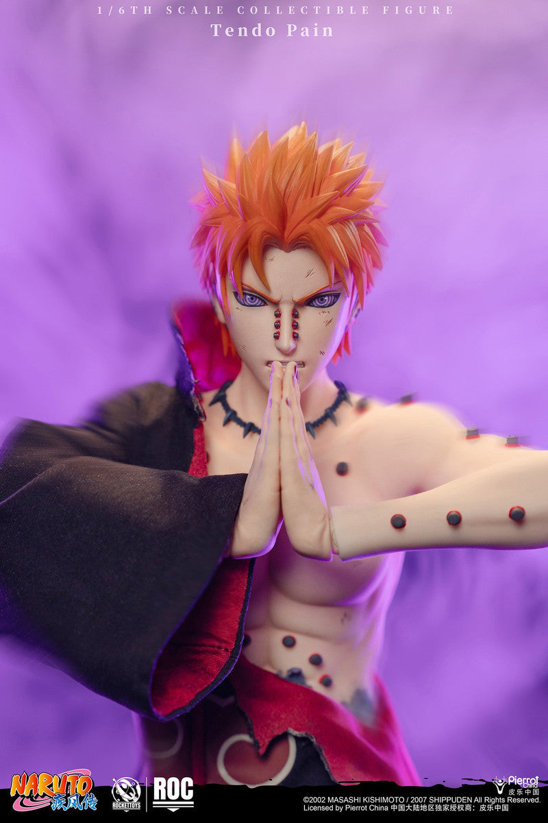 PRE ORDER – ROCKETTOYS ROC-014 1/6 OFFICIALLY LICENSED CHINESE VERSION: NARUTO SHIPPUDEN - PAIN (TENDO) BATTLE DAMAGED VER.
