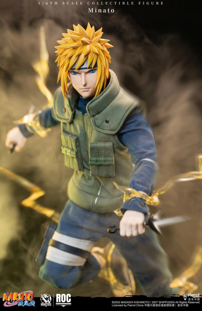 PRE ORDER – ROCKETTOYS ROC-016 1/6 OFFICIALLY LICENSED CHINESE VERSION: NARUTO SHIPPUDEN - MINATO NAMIKAZE [YELLOW FLASH VER.]