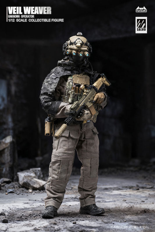 BACK ORDER – 1/12 SCALE SALVO SERIES VEIL WEAVER + RECONNAISSANCE ENHANCEMENT KIT ACTION FIGURE