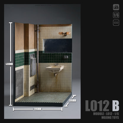PRE ORDER – MOJINGTOYS 1/6 JOKER BATHROOM DIORAMA BASE L012B