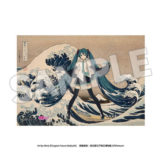 PRE ORDER – SERIAL NUMBERED A3 ACRYLIC PANEL THIRTY-SIX VIEWS OF MOUNT FUJI THE GREAT WAVE OFF KANAGAWA - KATSUSHIKA HOKUSAI × HATSUNE MIKU