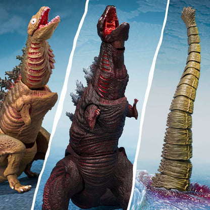 PRE ORDER – S.H.MONSTERARTS GODZILLA [2016] THE SECOND FORM & THIRD FORM & GIANT UNIDENTIFIED CREATURE SET