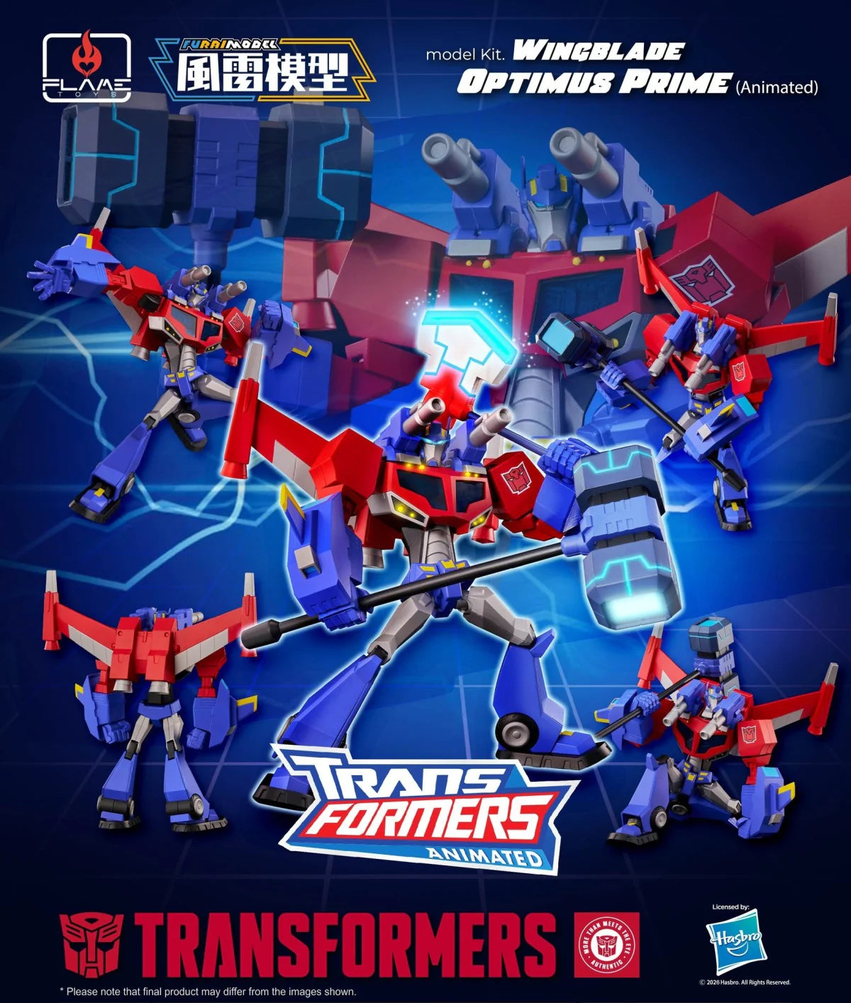 PRE ORDER – [FURAI MODEL] TRANSFORMERS - WINGBLADE OPTIMUS PRIME (ANIMATED)