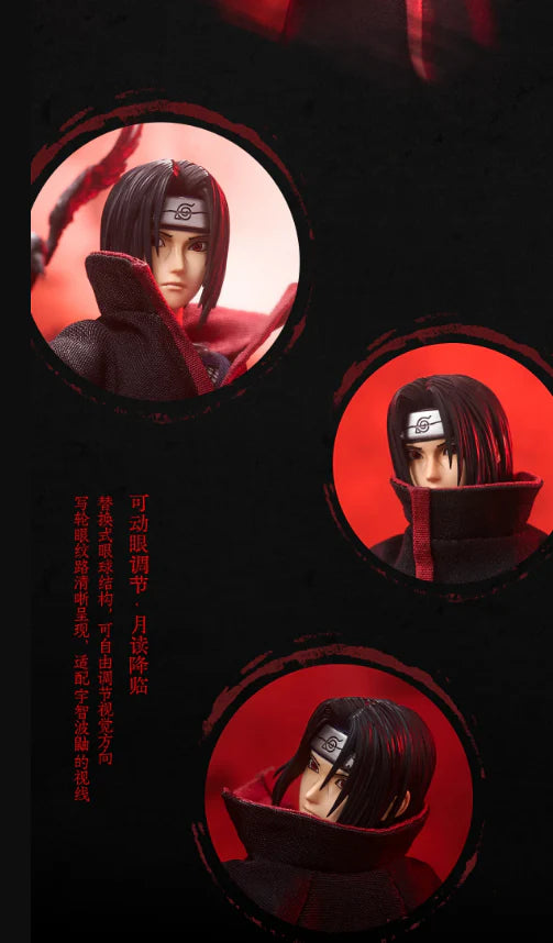 PRE ORDER – UNIQUE ART 1/12 NARUTO SHIPPUDEN - UCHIHA ITACHI PLAYABLE VERSION UA001B