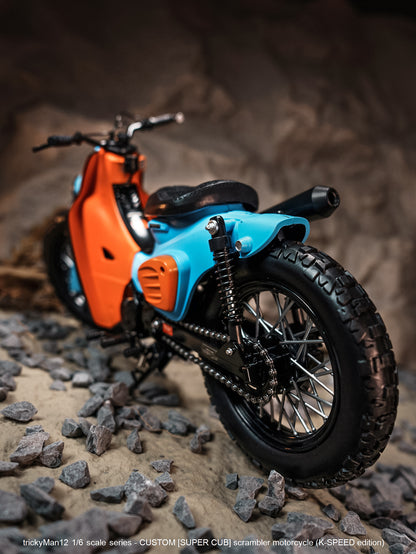 PRE ORDER – 1/6 SUPER CUB SCRAMBLER MOTORCYCLE FB-10134B1 + REAR RACK FB-10147-3-1