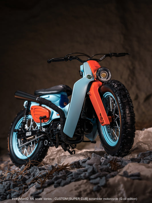 PRE ORDER – 1/6 SUPER CUB SCRAMBLER MOTORCYCLE FB-10134B2 + REAR RACK FB-10147-3-1