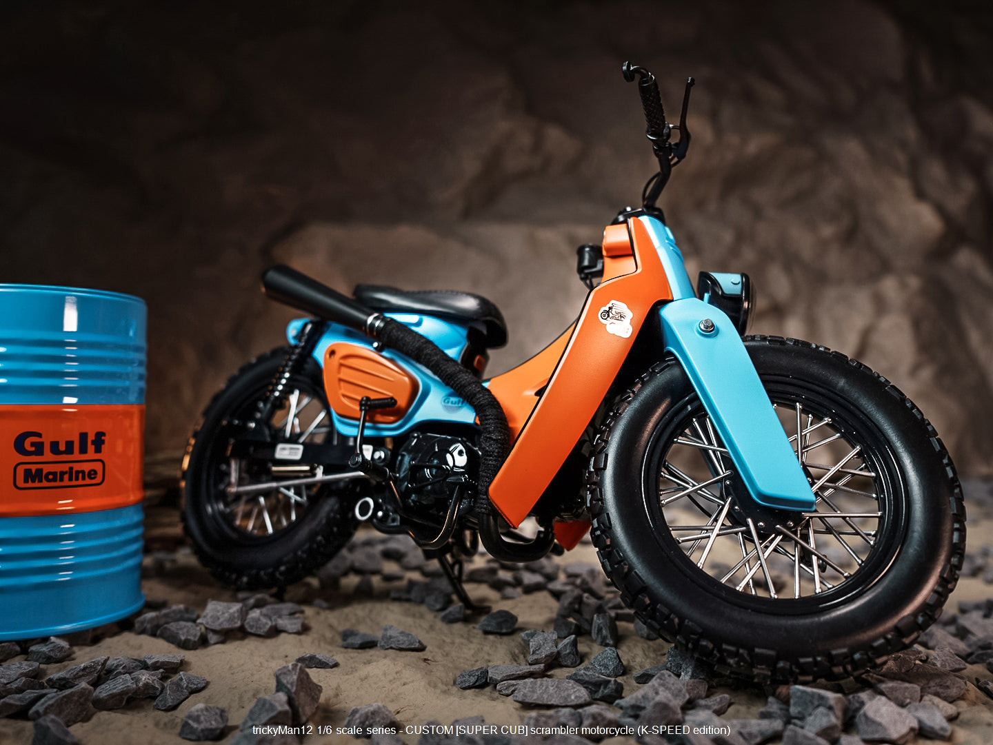 PRE ORDER – 1/6 SUPER CUB SCRAMBLER MOTORCYCLE FB-10134B1 + REAR RACK FB-10147-3-1