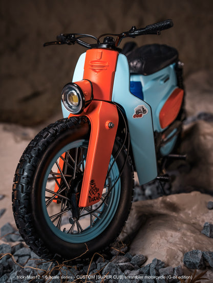 PRE ORDER – 1/6 SUPER CUB SCRAMBLER MOTORCYCLE FB-10134B2 + REAR RACK FB-10147-3-1