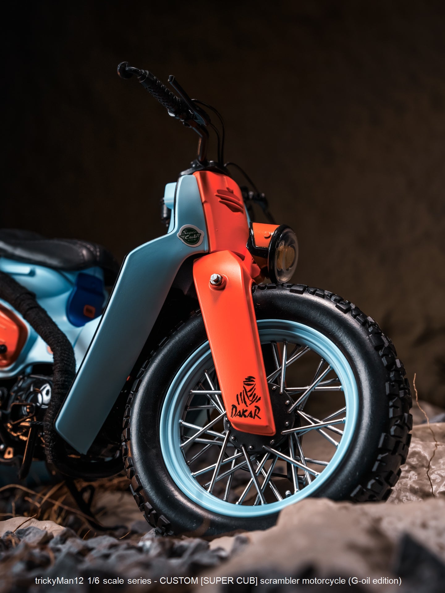 PRE ORDER – 1/6 SUPER CUB SCRAMBLER MOTORCYCLE FB-10134B2 + REAR RACK FB-10147-3-1