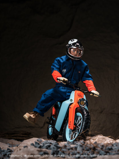 PRE ORDER – 1/6 SUPER CUB SCRAMBLER MOTORCYCLE FB-10134B2 + REAR RACK FB-10147-3-1