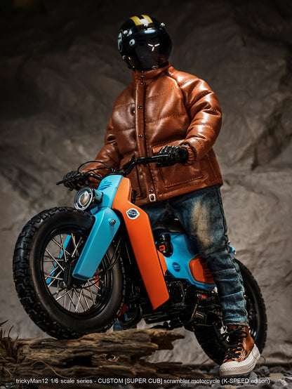 PRE ORDER – 1/6 SUPER CUB SCRAMBLER MOTORCYCLE FB-10134B1 + REAR RACK FB-10147-3-1