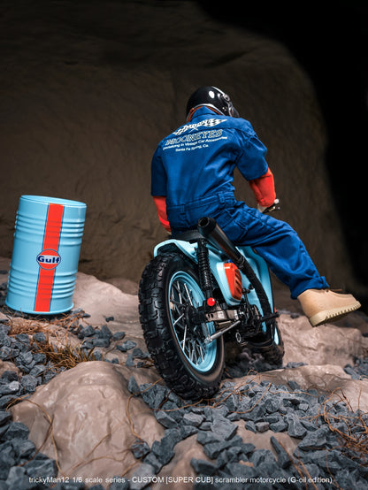 PRE ORDER – 1/6 SUPER CUB SCRAMBLER MOTORCYCLE FB-10134B2 + REAR RACK FB-10147-3-1