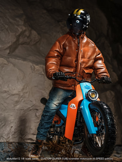 PRE ORDER – 1/6 SUPER CUB SCRAMBLER MOTORCYCLE FB-10134B1 + REAR RACK FB-10147-3-1