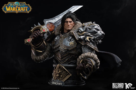 PRE ORDER – 1/3 INFINITY STUDIO X BLIZZARD WORLD OF WARCRAFT - VARIAN WRYNN BUST MODEL