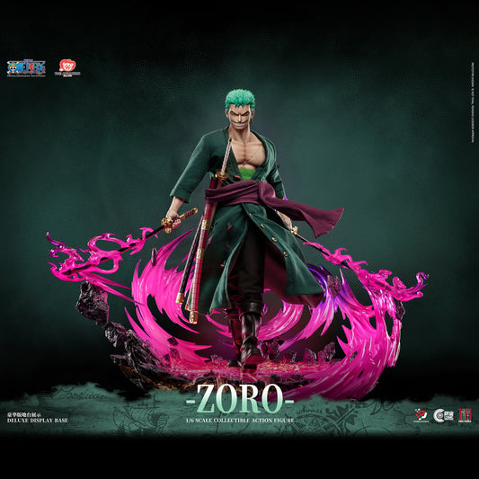 PRE ORDER – PIXEL POSES | COSMIC CREATIONS × JIMEI PALACE 1/6 ONE PIECE RORONOA ZORO ACTION FIGURE OVERSEAS VERSION PP-200595 DELUXE EDITION