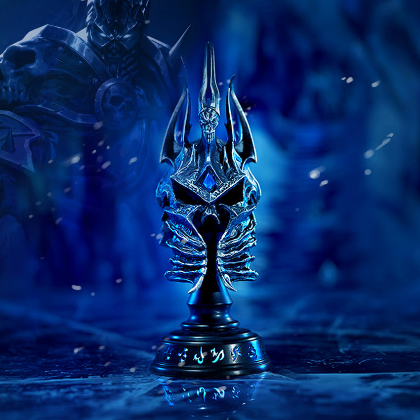 PRE ORDER – BLIZZARD OFFICIAL LICENSED MERCH WORLD OF WARCRAFT HELM OF DOMINATION METAL DESKTOP COLLECTIBLE BLZ011