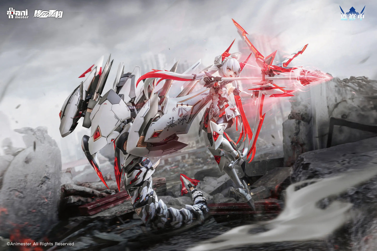 PRE ORDER – 1/12 NUCLEAR GOLD RECONSTRUCTION POLARIS STAR WHITE ARTICULATED PLASTIC MODEL KIT