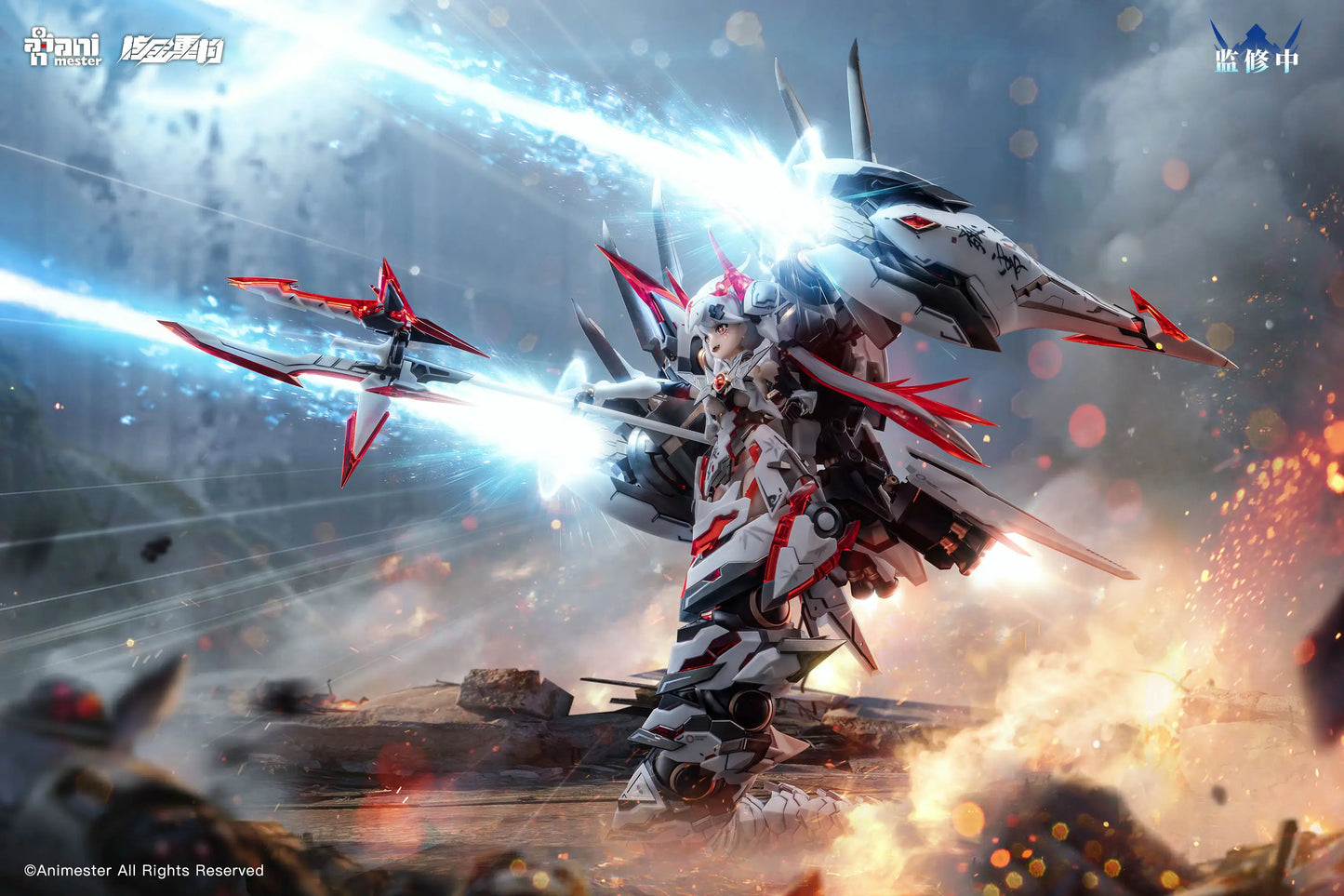 PRE ORDER – 1/12 NUCLEAR GOLD RECONSTRUCTION POLARIS STAR WHITE ARTICULATED PLASTIC MODEL KIT