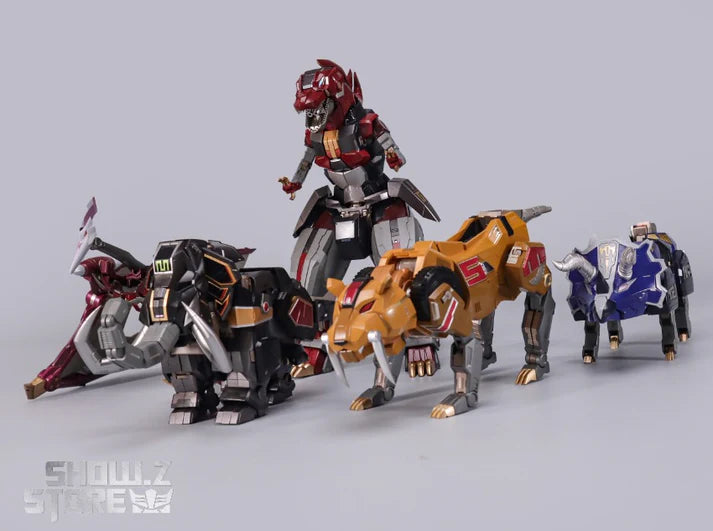 PRE ORDER – EXPLODING MODEL ZL-01 MYTHICAL BEAST COMBINED BLACK VERSION POWER RANGER MEGAZORD